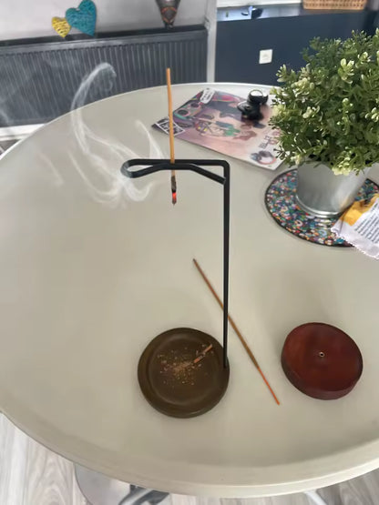Wooden Upside Down Incense Burner – Anti-Ash Holder