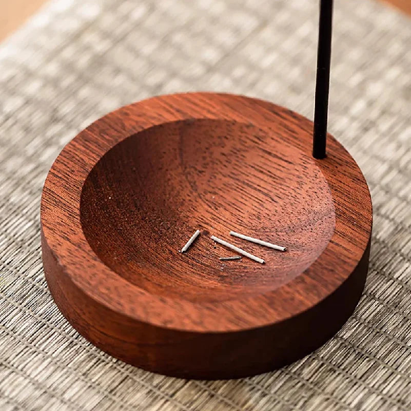 Wooden Upside Down Incense Burner – Anti-Ash Holder